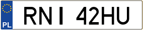 Trailer License Plate